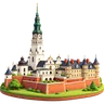 Ilustracja: charakterystyczny budynek, Częstochowa