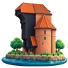 Ilustracja: charakterystyczny budynek, Gdańsk