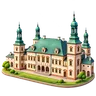 Ilustracja: charakterystyczny budynek, Kielce