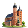 Ilustracja: charakterystyczny budynek, Kraków