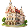 Ilustracja: charakterystyczny budynek, Rzeszów